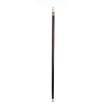 Walking stick with ivory handle - France, 19th century