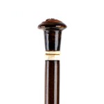 Walking stick with ivory inserts - Italy, 19th century