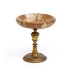 Bronze and polychrome breccia marble stand - Italy, 19th century