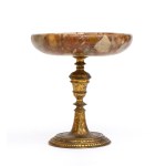 Bronze and polychrome breccia marble stand - Italy, 19th century