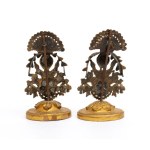 Pair of metal compositions - probably India, 19th century