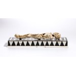 Skeleton made of deer antler on an inlaid base - Central Europe, 17th-18th centuries