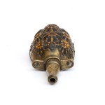 Gunpowder flask in tortoiseshell - Italy or France, late 17th - early 18th century