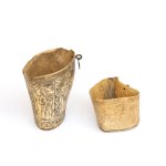Pair of bone containers - probably India, 19th century