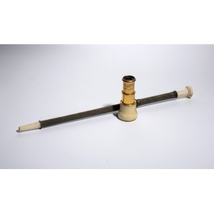Ivory spyglass and baton - France, 19th century