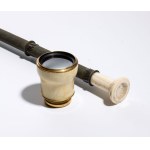 Ivory spyglass and baton - France, 19th century