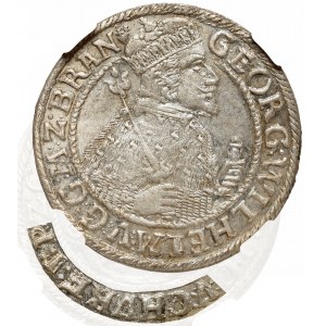 Prusy Książęce, Jerzy Wilhelm, Ort 1624, Królewiec - przebitki legendy NGC MS62