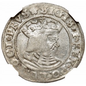 Zygmunt I Stary, Grosz pruski 1529, Toruń - PRVS NGC AU58