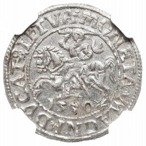 Zygmunt II August, Półgrosz 1550, Wilno - LI/LITVA NGC MS65