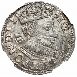 Sigismund III Vasa, 3 groschen 1594, Posen - NGC MS63