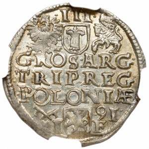 Zygmunt III Waza, Trojak 1591, Poznań - NGC MS61