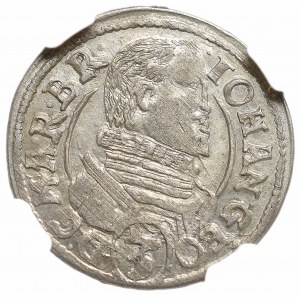 Śląsk, Jan Jerzy, 3 krajcary 1619, Karniów - NGC MS61