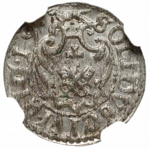 Zygmunt III Waza, Szeląg 1619, Ryga - RIG NGC MS64