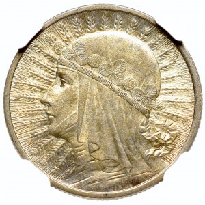 II Rzeczpospolita, 2 złote 1932, Głowa kobiety - NGC MS62