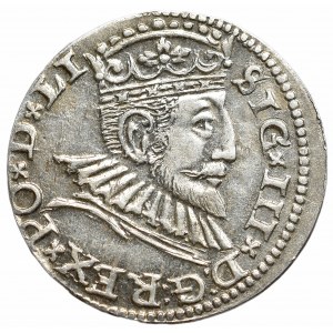 Zygmunt III Waza, Trojak 1592, Ryga - nieopisany D:G
