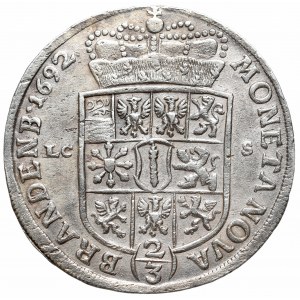 Germany, Brandenburg-Prussia, Friedrich III, 2/3 Thaler 1692