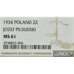 II Republic of Poland, 2 zloty 1934 Pilsudski - NGC MS61