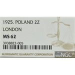II Republic of Poland, 2 zloty 1925, London - NGC MS62