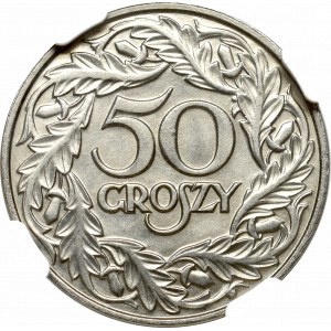 II Rzeczpospolita, 50 groszy 1923 - NGC MS67