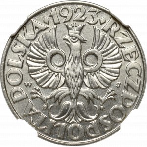 II Republic of Poland, 50 groschen 1923 - NGC MS67