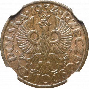 II Rzeczpospolita, 1 grosz 1934 - NGC MS66 BN