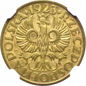 II Republic of Poland, 2 groschen 1923 - NGC MS63