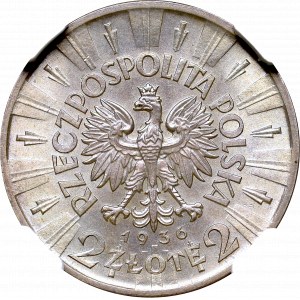 II Republic of Poland, 2 zloty 1936 Pilsudski - NGC MS65