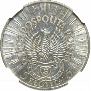 II Republic of Poland, 5 zloty 1934 - NGC AU55