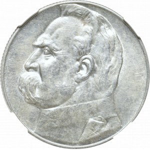 II Rzeczpospolita, 5 złotych 1938 Piłsudski - NGC UNC Details
