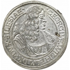 Śląsk, Jerzy Wilhelm, 15 krajcarów 1675, Brzeg - NGC MS63