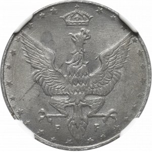 Kingdom of Poland, 20 pfennig 1917 - NGC MS64