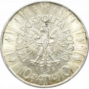 II Republic of Poland, 10 zloty 1935 Pilsudski - PCGS MS63