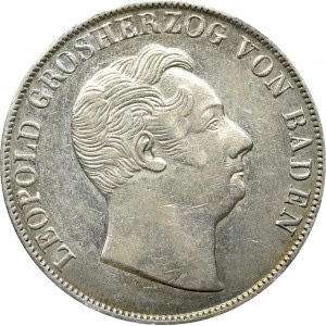 Niemcy, Badenia, Leopold, 1 gulden 1850