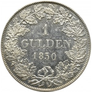 Niemcy, Badenia, Leopold, 1 gulden 1850