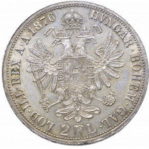 Austria, Franz Joseph, 2 florin 1876, Vienna