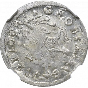 Zygmunt III Waza, Grosz 1608, Wilno - destrukt NGC MS64