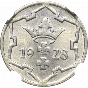 Wolne Miasto Gdańsk, 5 fenigów 1928 - NGC MS64