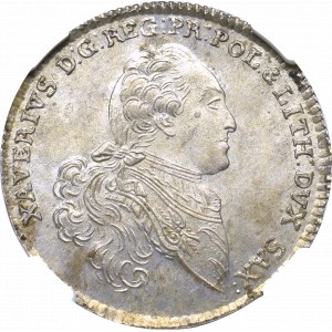 Germany, Saxony, Xaverius, 1/3 thaler 1767, Dresden - NGC MS64
