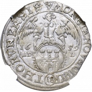 Jan II Kazimierz, Ort 1659, Toruń - NGC AU55