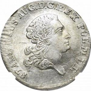 Stanisław August Poniatowski, Złotówka 1767 FS - NGC MS62