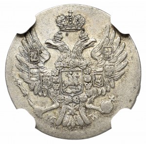 Kingdom of Poland, Nicholas I, 5 groschen 1838 - NGC AU55