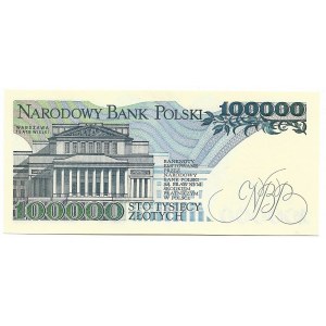 Peoples Republic of Poland, 100000 zloty 1990 CB - rare series
