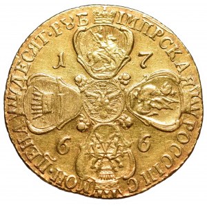 Russia, Catherine II, 10 rouble 1766