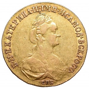 Russia, Catherine II, 10 rouble 1778