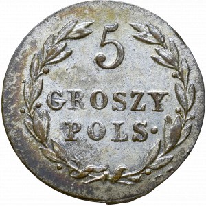 Kingdom of Poland, Alexander I, 5 groschen 1819 IB