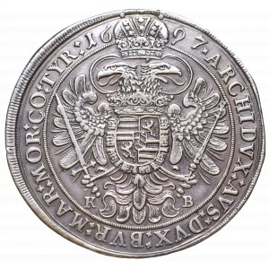 Węgry, Leopold I, Talar 1697 KB, Kremnica