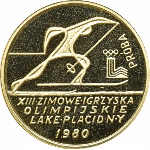 PRL, 2000 złotych 1980 Olimpiada Lake Placid - Próba