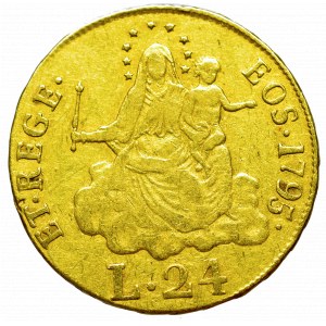 Italian states, Republic of Genua, 24 lira 1795
