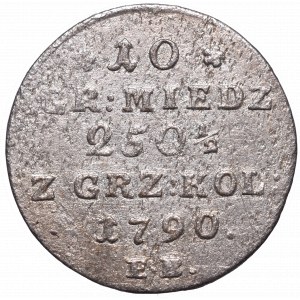 Stanisław August Poniatowski, 10 groszy 1790 E.B. - nieopisany POL:/1790.