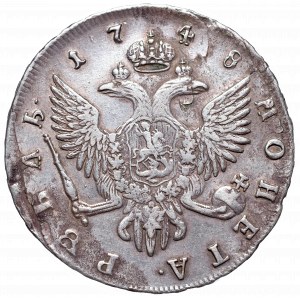Rosja, Elżbieta, Rubel 1748 СПБ